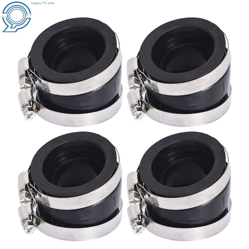 Set of 4 Intake Manifold Carburetor Boots for Suzuki GS750E GS750L GS750T (1980–1983)