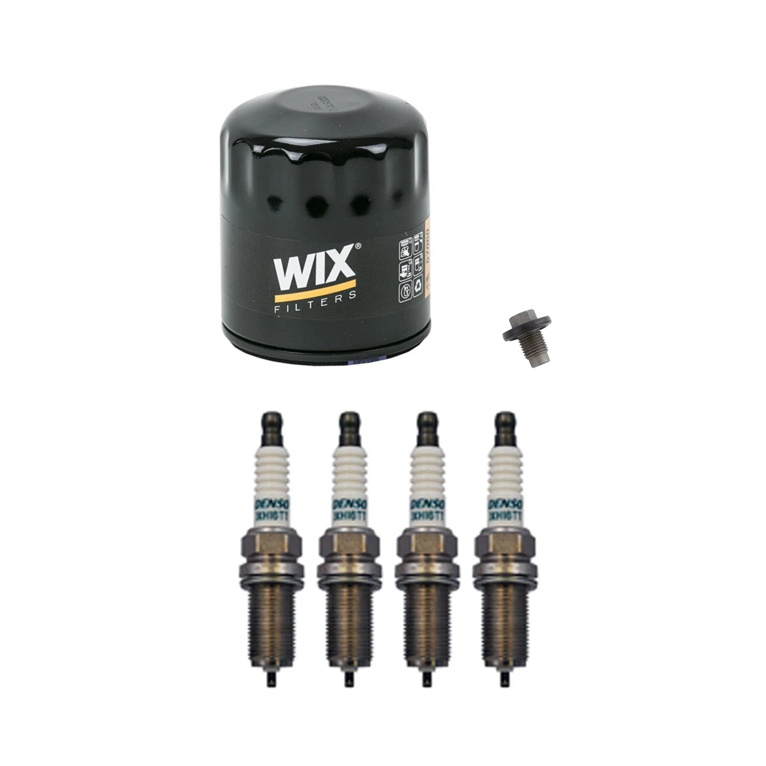 Wix Engine Oil Filter & Denso 4 Iridium TT Spark Plugs for Chrysler 200 (2011–2017)