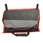 Car Seat Back Organizer Bag for Universal Vehicles (Black/Red)