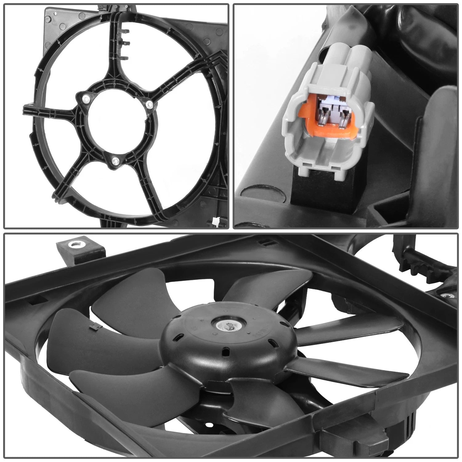 Single Cooling Radiator Fan for Nissan Sentra XE Sedan 2000–2001