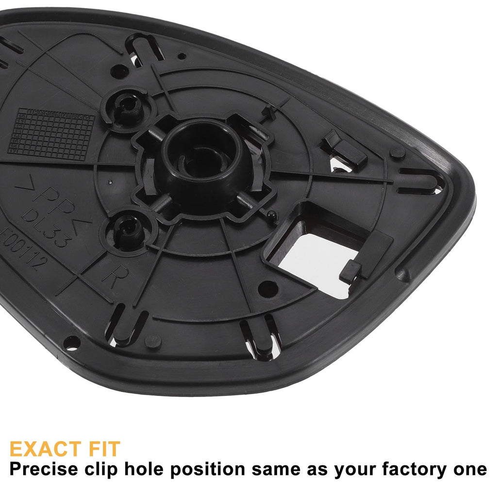Pair Side Mirror Glass with Backing Plate for Mazda 2 3 (Non-heated)
