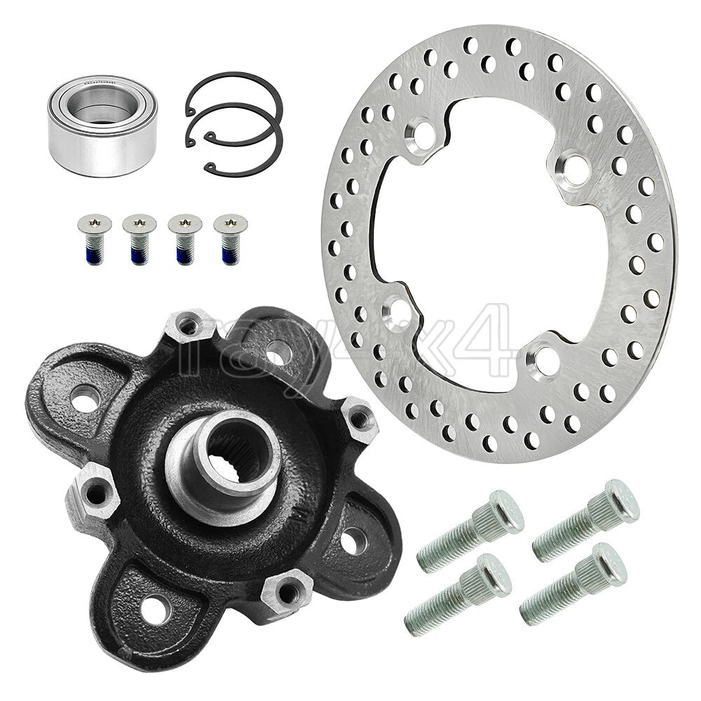 Front Wheel Hub & Brake Rotor Kit for Polaris Ranger 900 1000 (2013–2023)