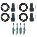 Set of 4 NGK Laser Platinum Spark Plugs & Denso Coil Boots for Lexus HS250h (2010–2012)
