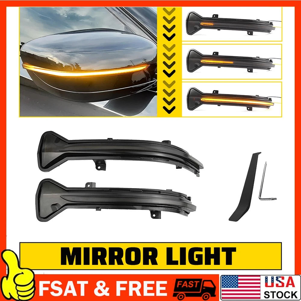 Dynamic LED Side Mirror Turn Signal Light for BMW 3 5 6 7 8 Series (2011–2023)