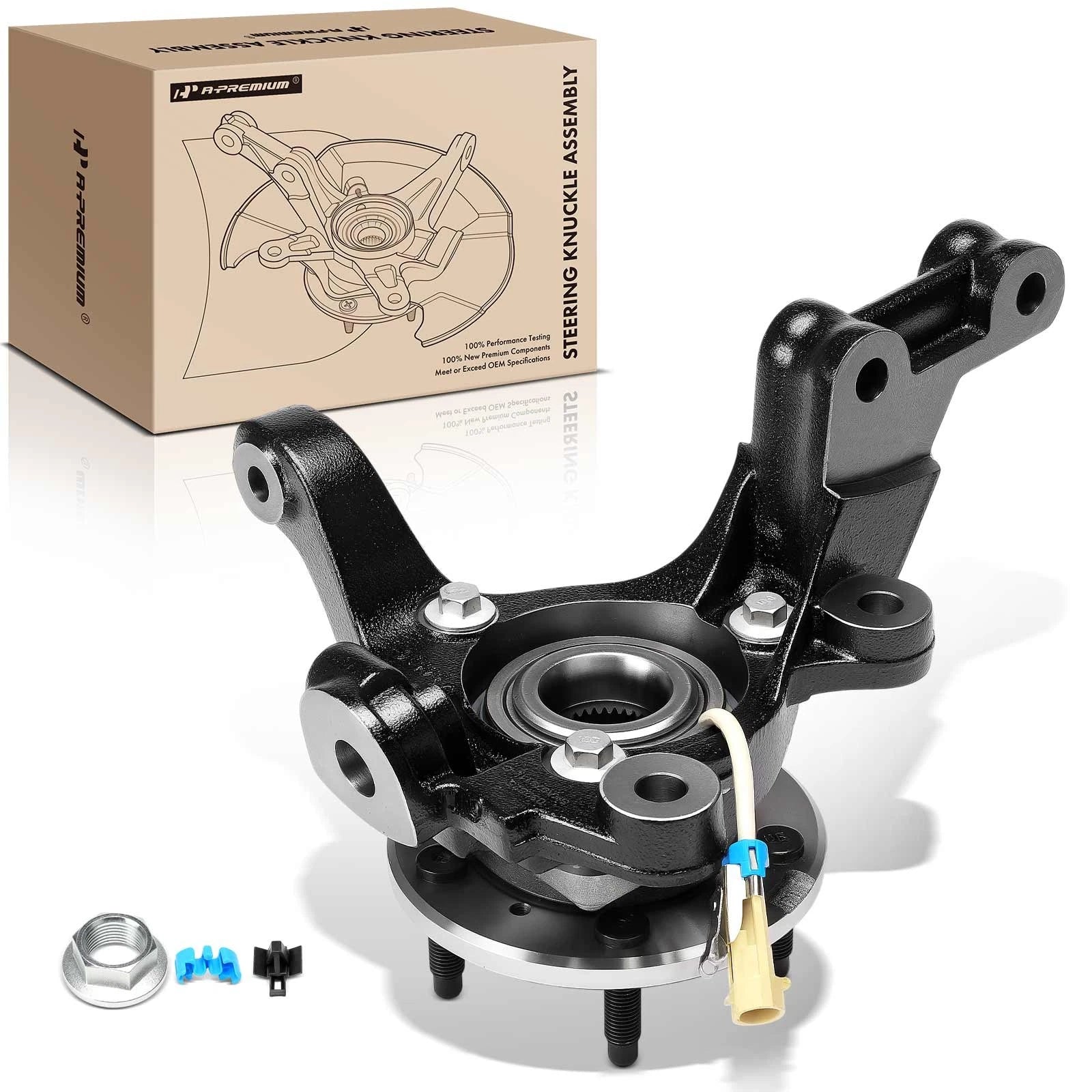 Front Left Steering Knuckle & Hub Bearing for Chevy Impala (2000–2008)