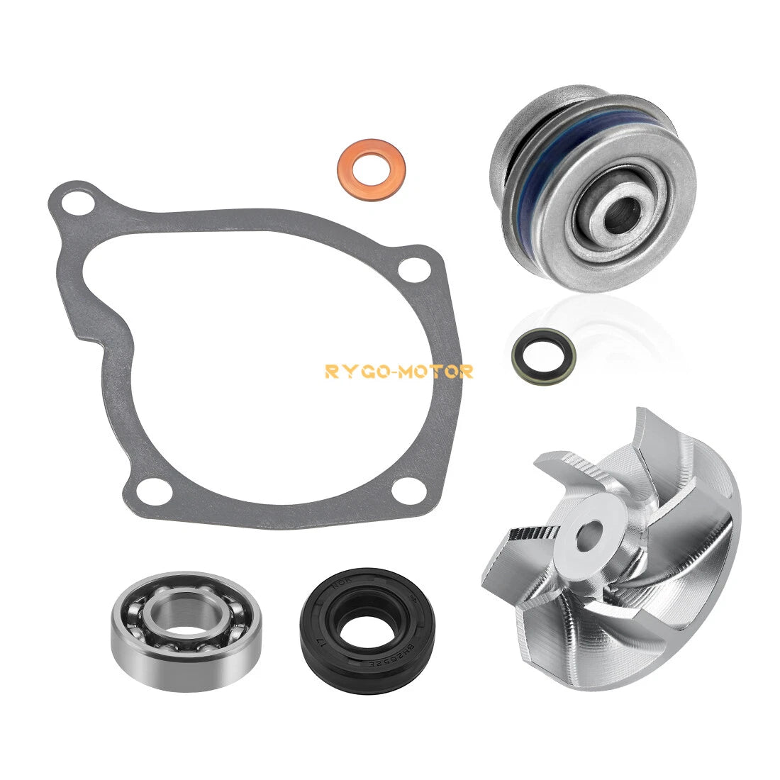 Water Pump for Polaris Ranger 500/Crew 500 (2006–2014) - Aluminum Impeller, Seal, Gasket