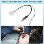 Stereo CD Player Radio Wiring Harness with Antenna Adapter for Toyota (2010–2019)