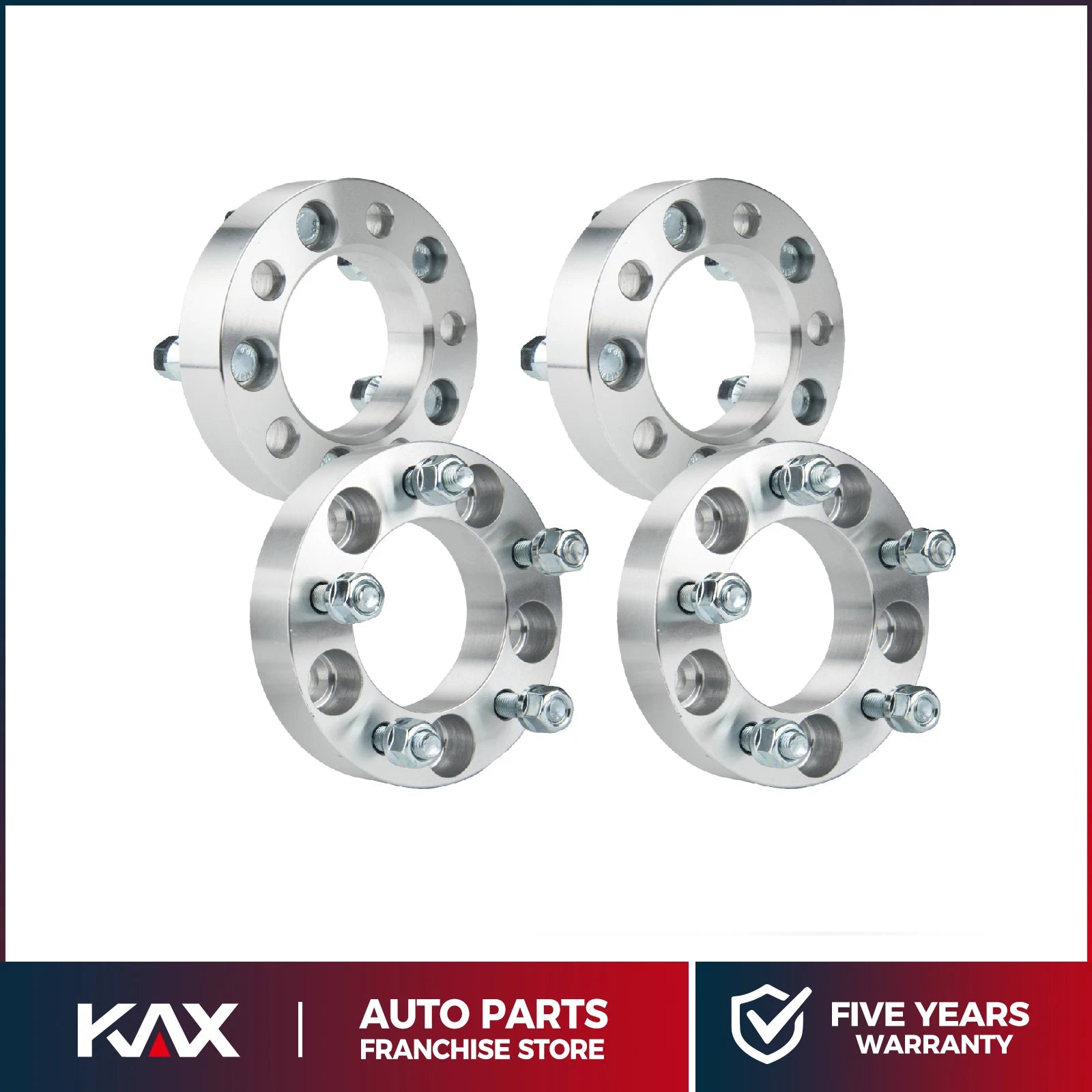 Wheel Spacers for Chevy GMC (4x1.25 in, 5x4.75 to 5x4.75) (2010–2024)