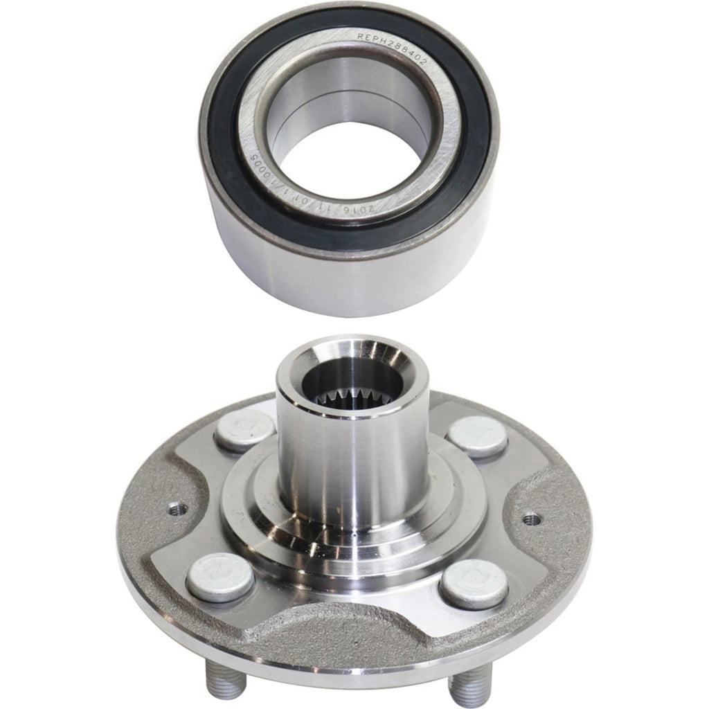 Set of 2 Wheel Hubs for Front Driver/Passenger Side