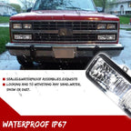 2X Clear Corner Marker Signal Lights for Chevy GMC Van Jimmy