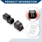 4 Pin LED Headlight Connector Plug for Honda - 1 Set