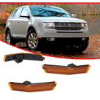 2X Amber Front Bumper Side Marker Lights for Lincoln MKX (2007–2010)