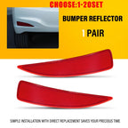 Set of 2 Rear Bumper Reflector Lamp Assembly Red for Toyota Yaris (2012–2014)