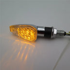 LED Motorcycle Dual Sport Turn Signal for Suzuki Kawasaki Honda Yamaha (Chrome)