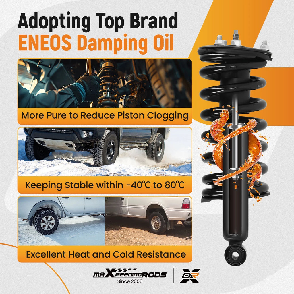 Set of 2 Front Struts with Coil Springs for Nissan Titan Armada (2004–2015)