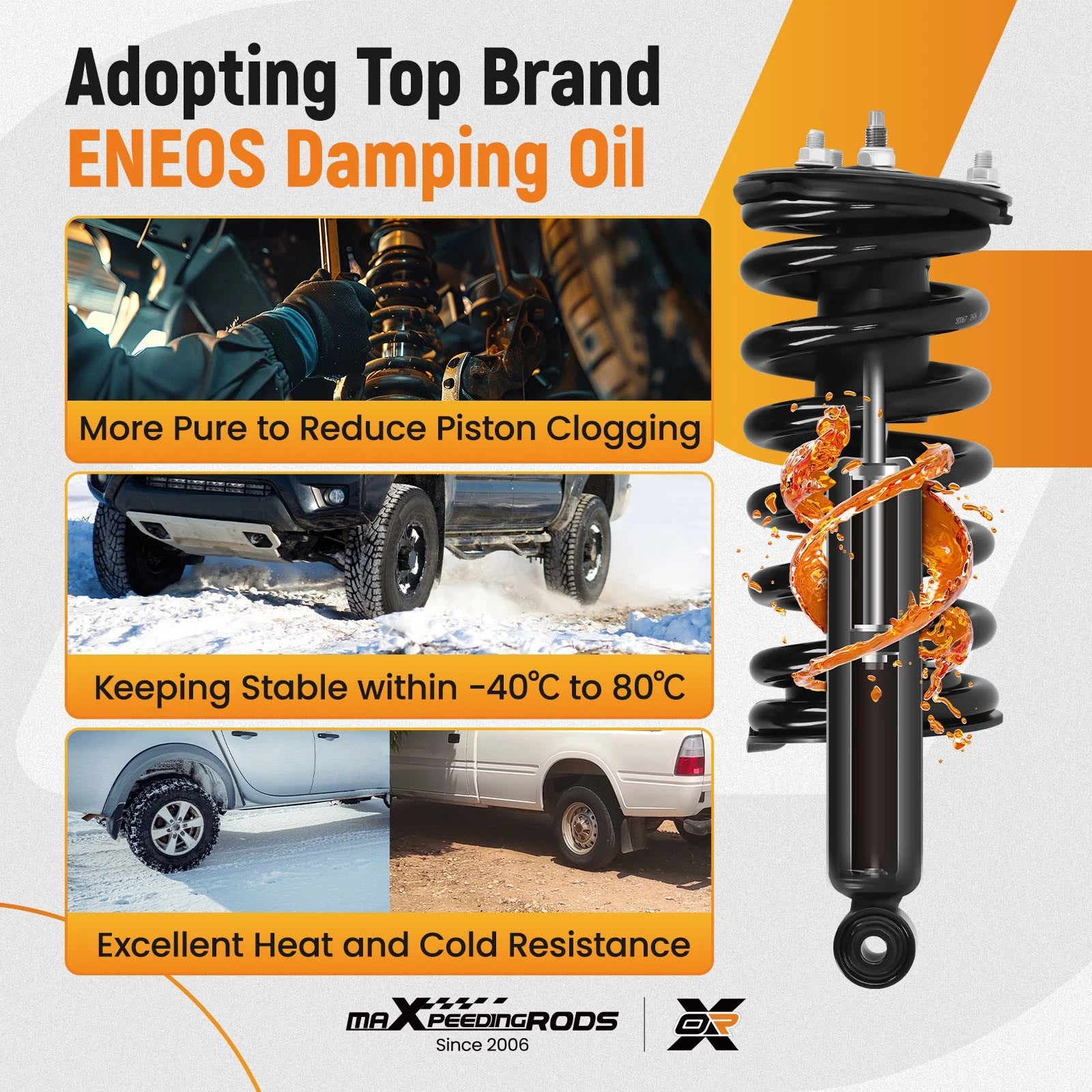 Set of 2 Front Struts with Coil Springs for Nissan Titan Armada (2004–2015)
