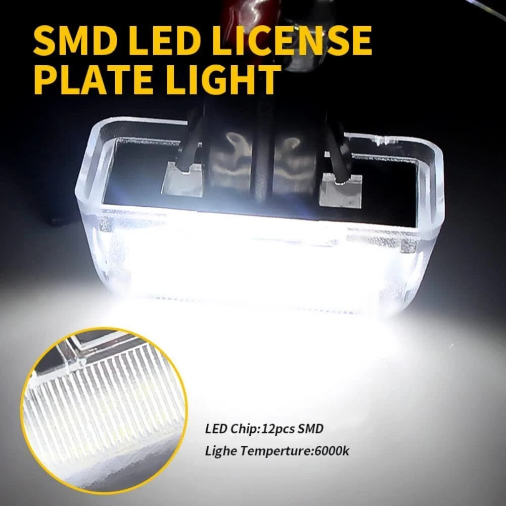 2X LED License Plate Lights for Ford Transit Connect (MK6 MK7)