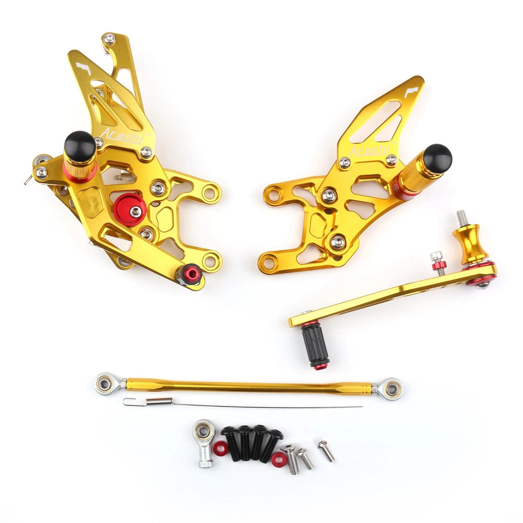 Rearsets Foot Pegs for Honda CBR1000 (2012–2018) - Gold