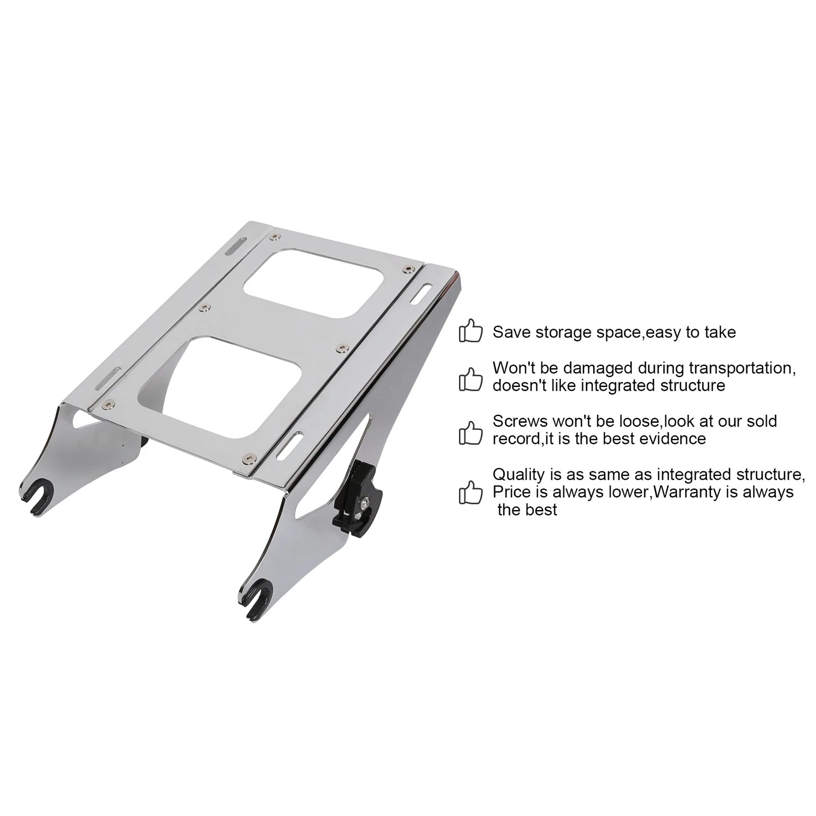 Chopped Touring Luggage System with Mounting Rack for Harley Road Glide (2014–2025)