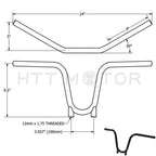 Bootlegger Handlebar for Yamaha TX650 (1970–1973)