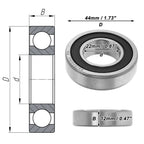 Deep Groove Ball Bearing P5 for Scooter Skateboard Wheel (22x44x12mm)