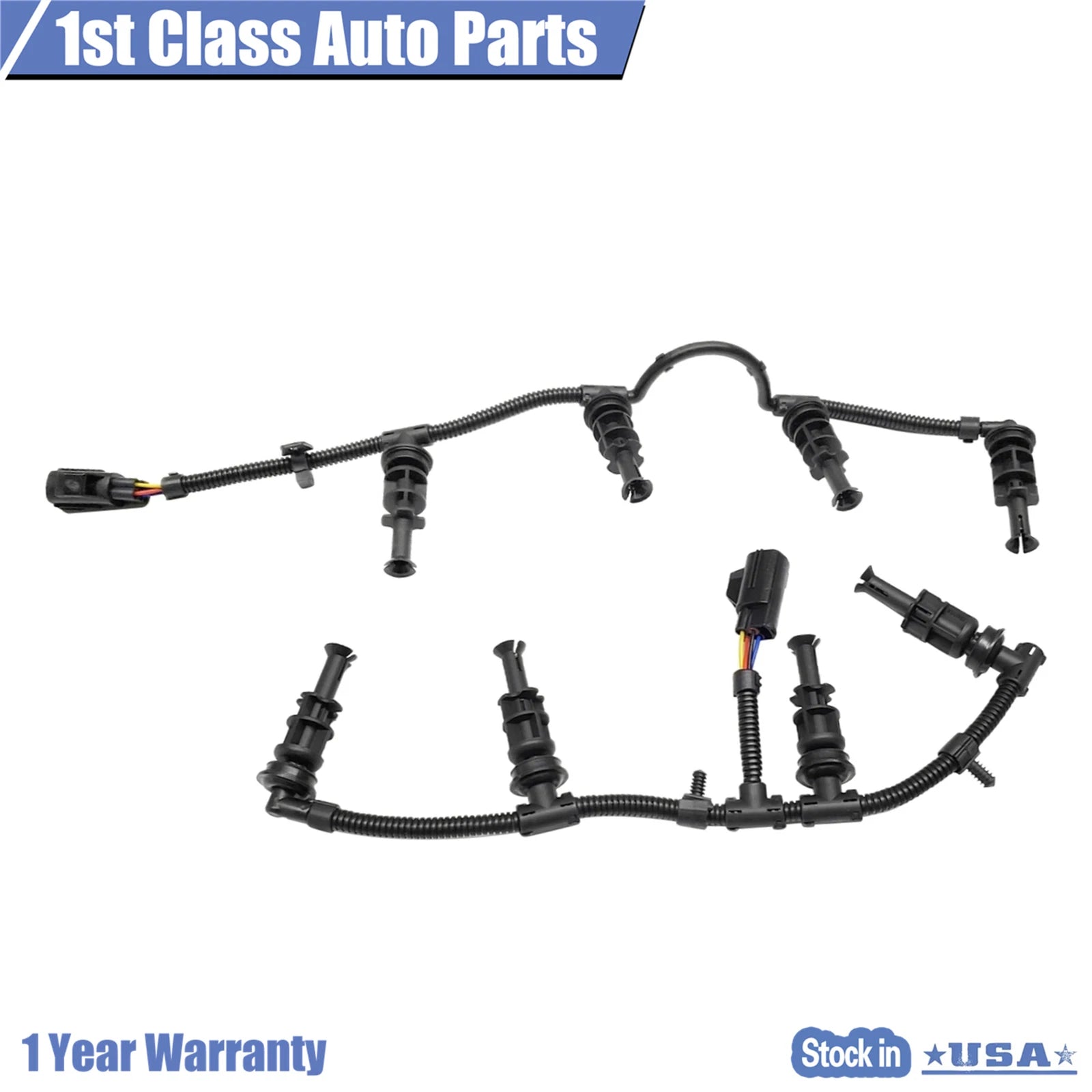 Glow Plug Wiring Harness Set for Ford F-250 F-350 F-450 F-550 (2008–2010)