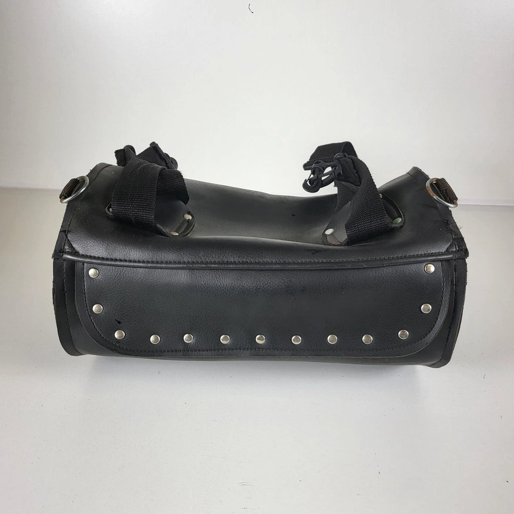 Luggage Duffle Tool Bag for Harley Motorcycle (Black, Studded)