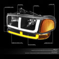 LED DRL + Turn Signal Headlight Bumper Lamp for Sierra Yukon (1999–2007)