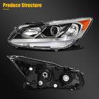2X LED DRL Headlights for Honda Accord Sedan (2016–2017)