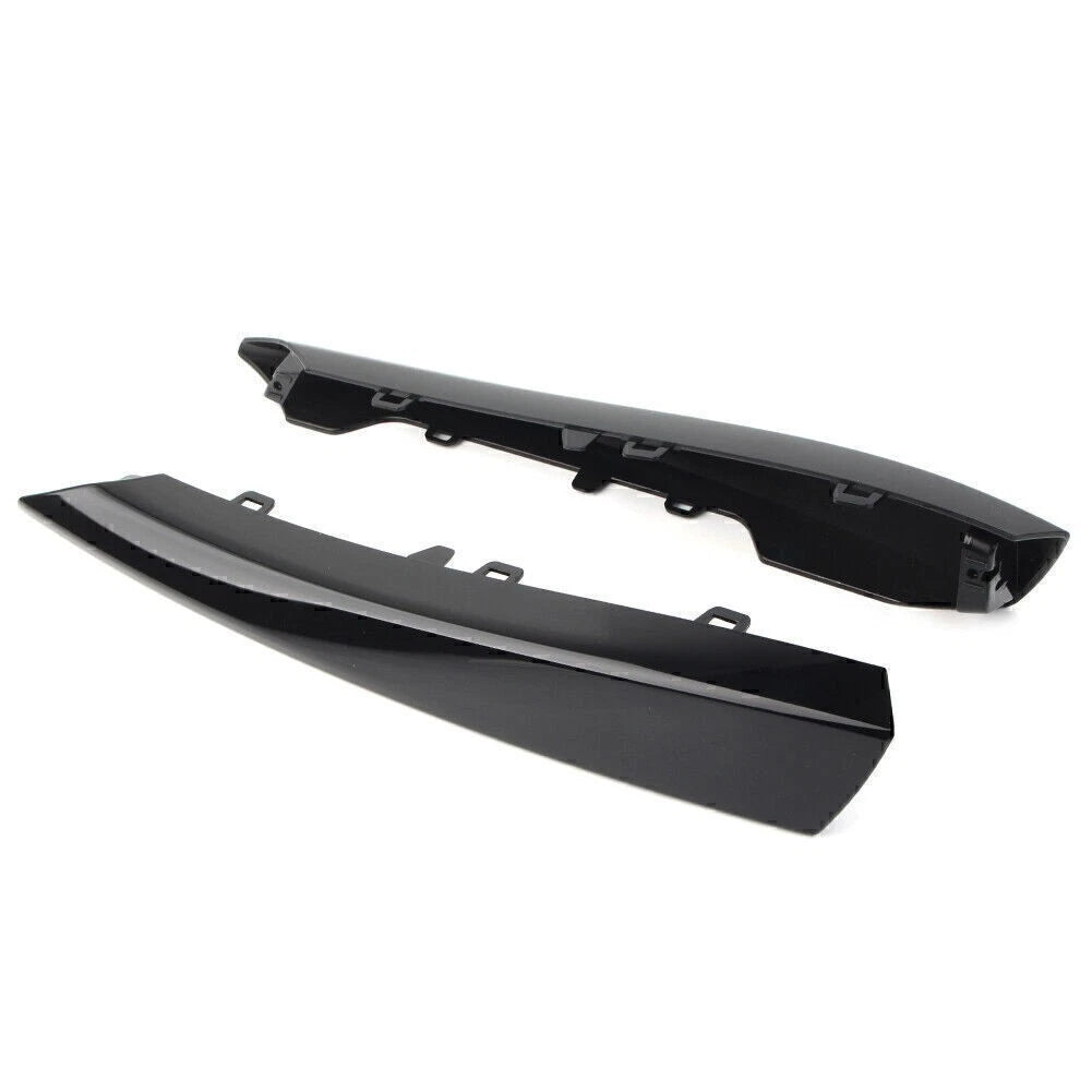 Front Side Bumper Grille Insert Cover Trim for Jaguar XF (2012–2015) Black Pair