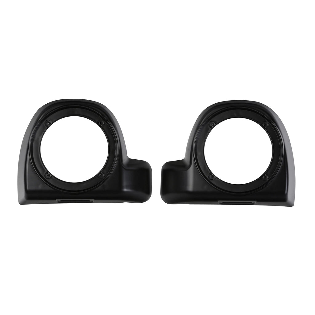 6.5" Lower Fairings Speaker Pods for Harley Touring (2014–2024) Black Denim