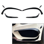 Set of 6 Front Bumper Lip Spoiler Fins Canards for Mercedes Benz C-Class (2015–2018)