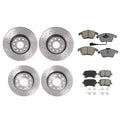 Set of 4 Akebono Euro Brake Pads & Xtra Rotors for A3 Jetta (2006–2013)