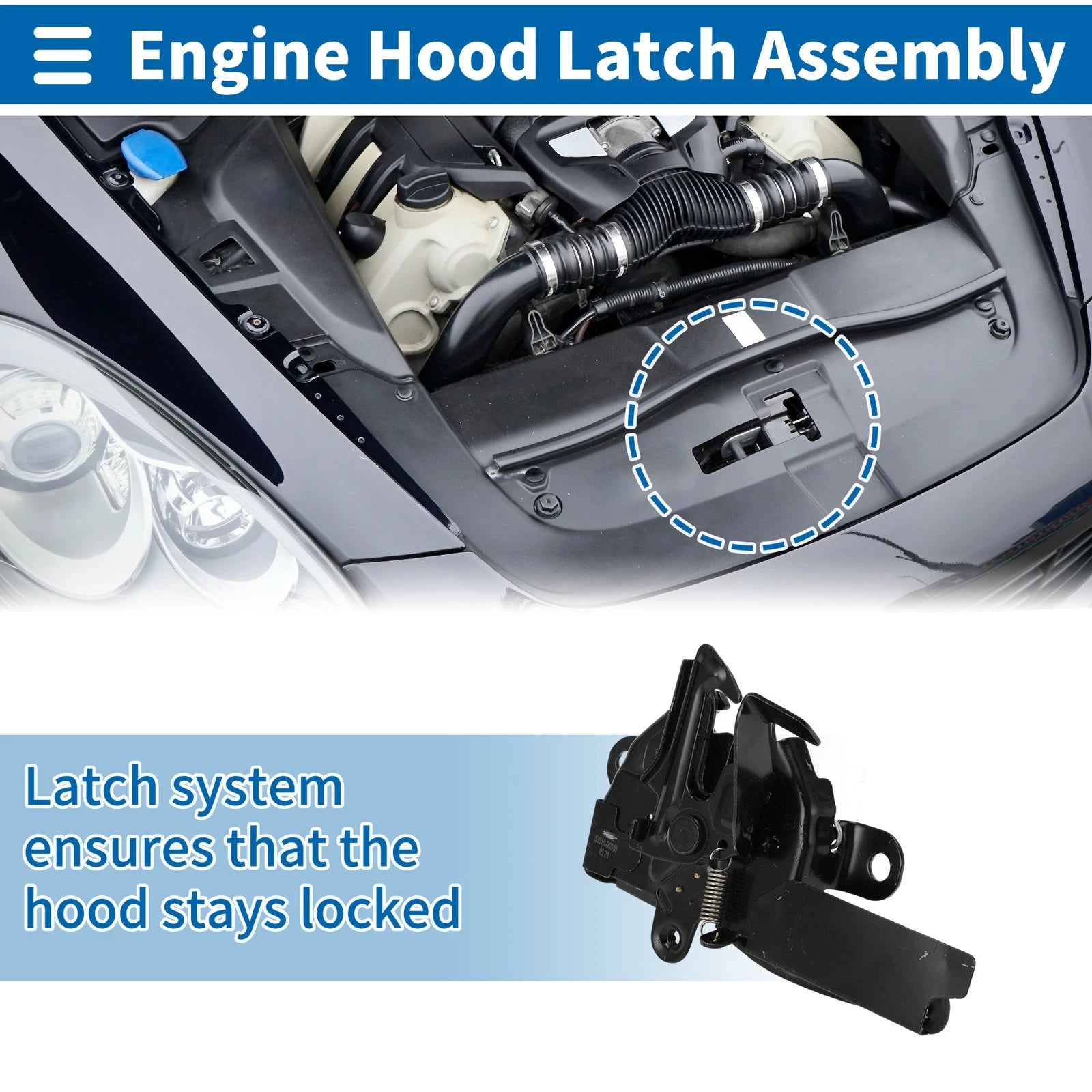 Hood Latch Assembly for Toyota Camry (2018) No. 5351006340