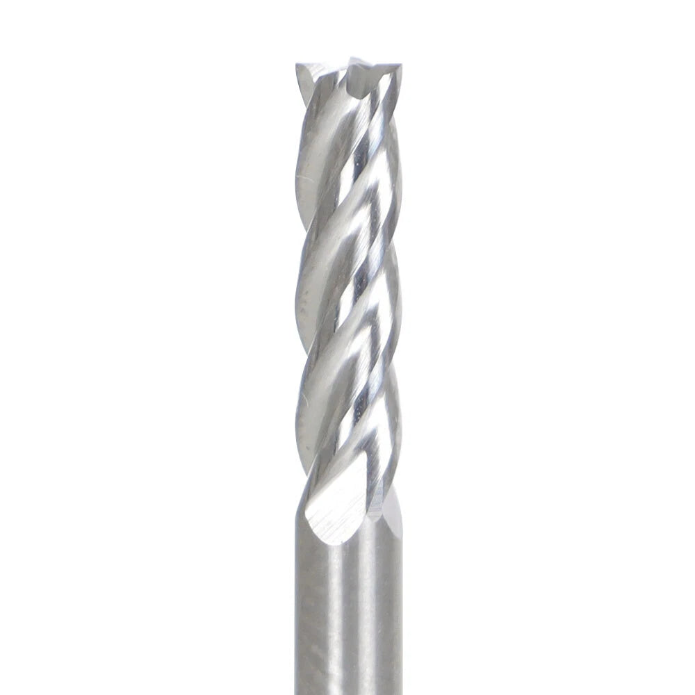 Set of 10 Carbide Square End Mills 1/8" Diameter 1-1/2" Length