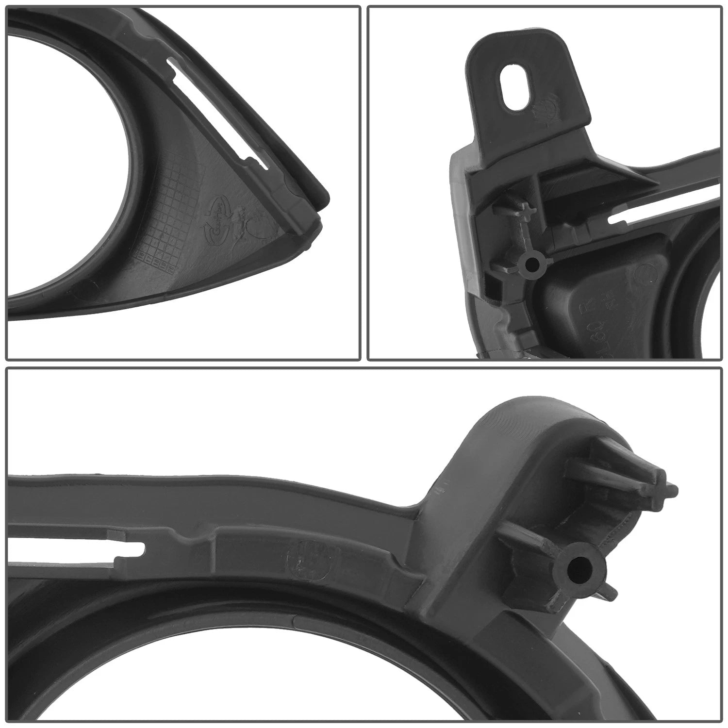 Fog Light Bezel for Toyota Highlander (2014–2016) Right Side Black