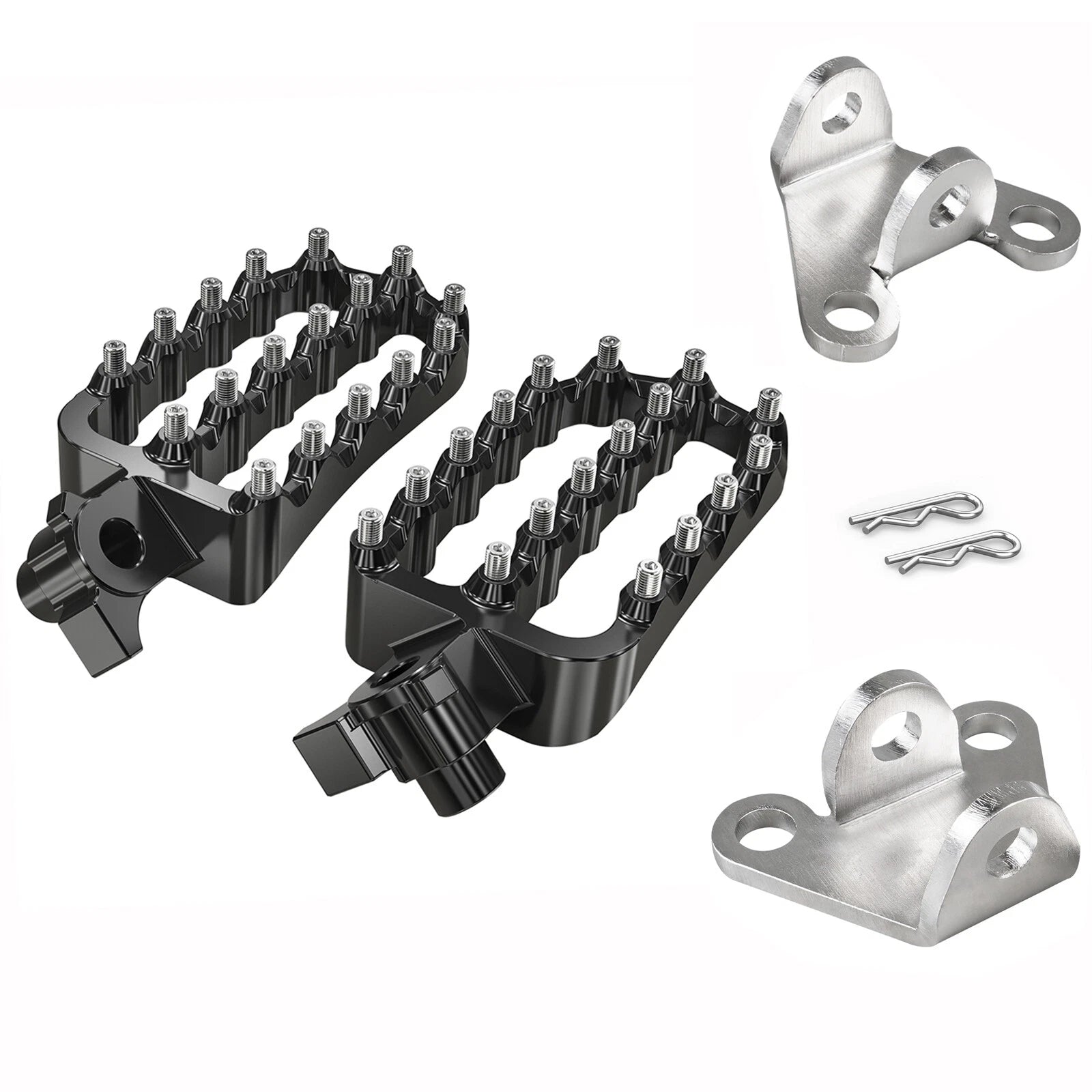 Footrest Footpegs Set for Yamaha Tenere 700 XTZ07 (2019–2023) W/ Lowering Bracket