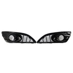 Set of 2 Front Bumper Grilles Fog Light Covers for Ford Fiesta (2012–2016)