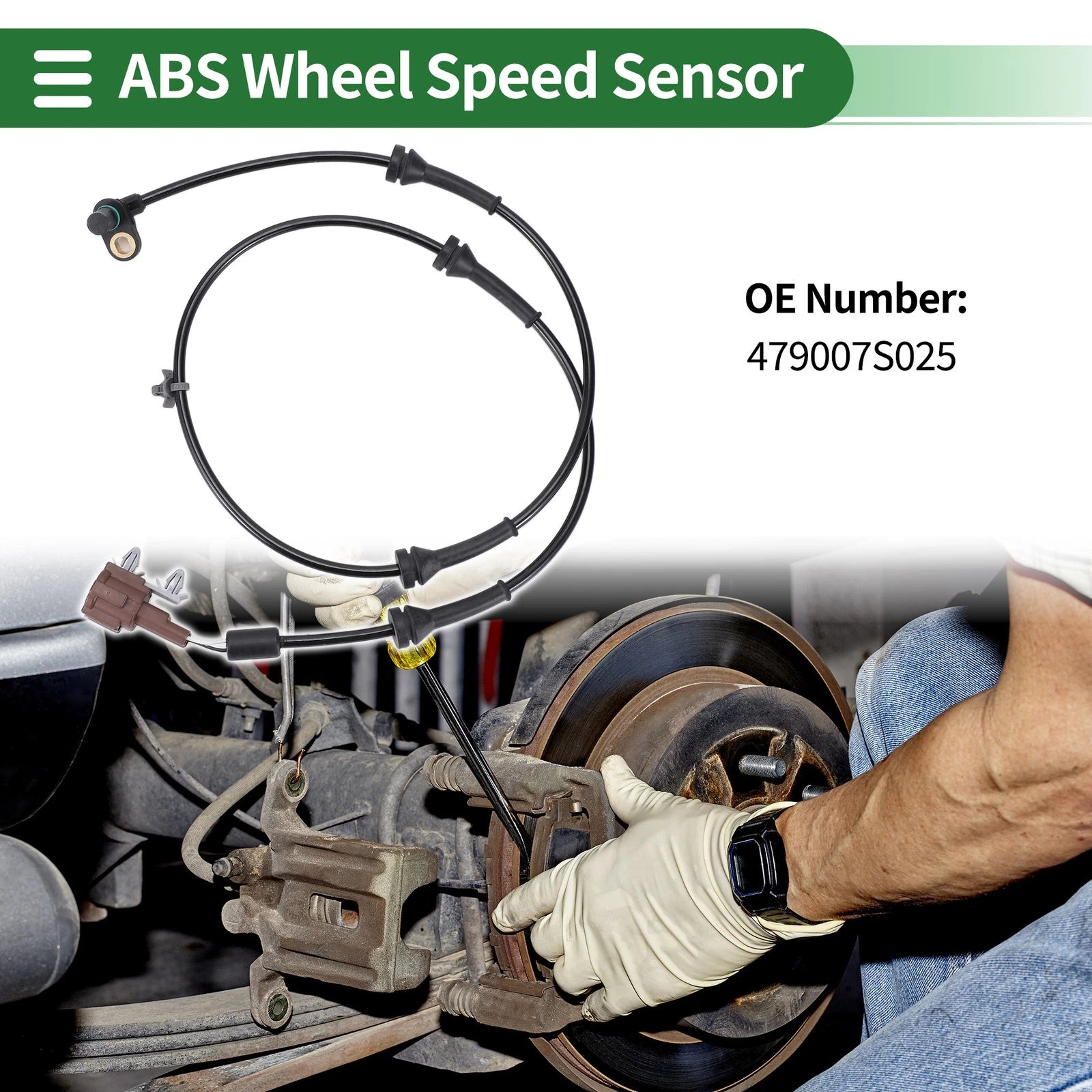 ABS Wheel Speed Sensor No. 479007S025 for Nissan Armada (2005–2012) Rear