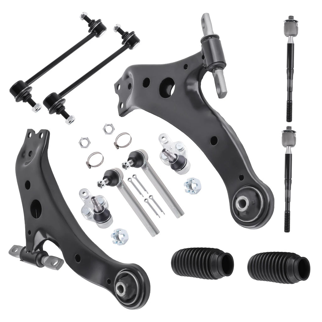 12Pc Front Lower Control Arm w/Ball Joint for Highlander RX330 (2004–2006) RX350 (2007–2009)