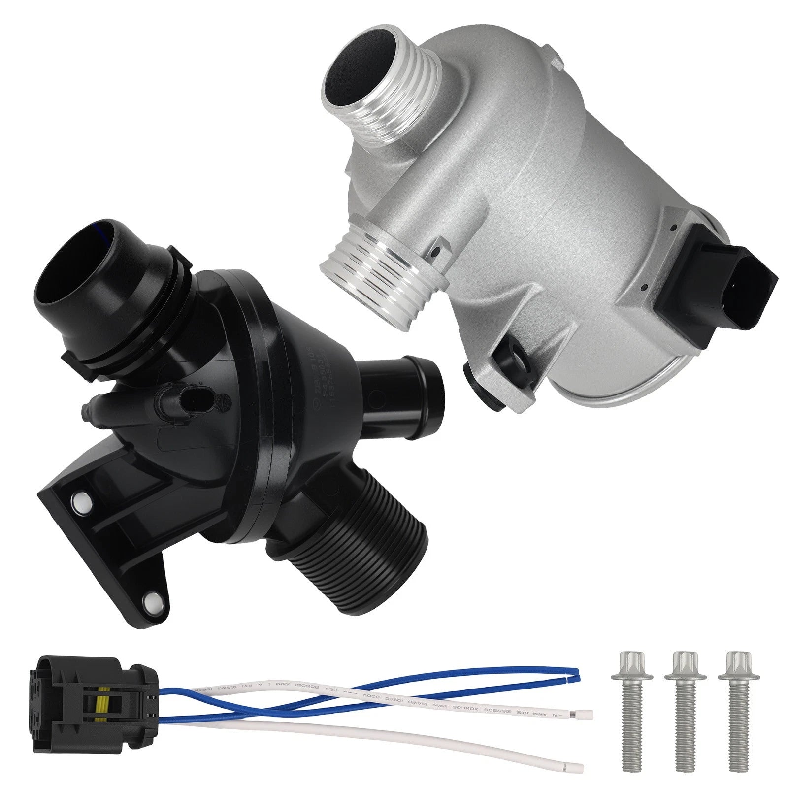Electric Water Pump with Thermostat Kit for BMW 328i 528i 530xi 525xi X3 X5 (2007–2013)