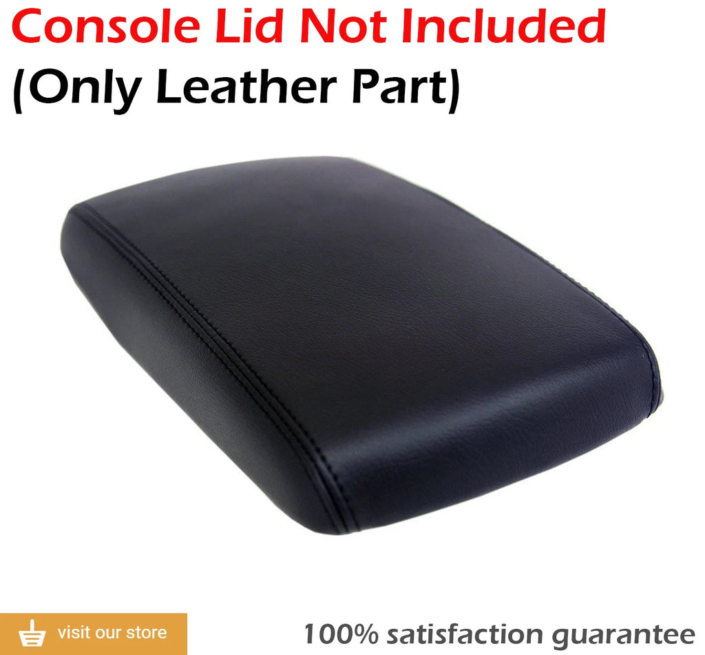 Center Console Armrest Cover for Hyundai Genesis (2009–2014) Black Leather