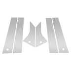 6 Pcs Door Pillar Window Trim for Ford Mach-E (2021–2023) Silver Tone