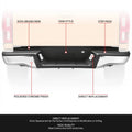 Chrome Rear Bumper Assembly for Ford Ranger (2019–2023)