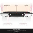 Chrome Rear Bumper Assembly for Ford Ranger (2019–2023)