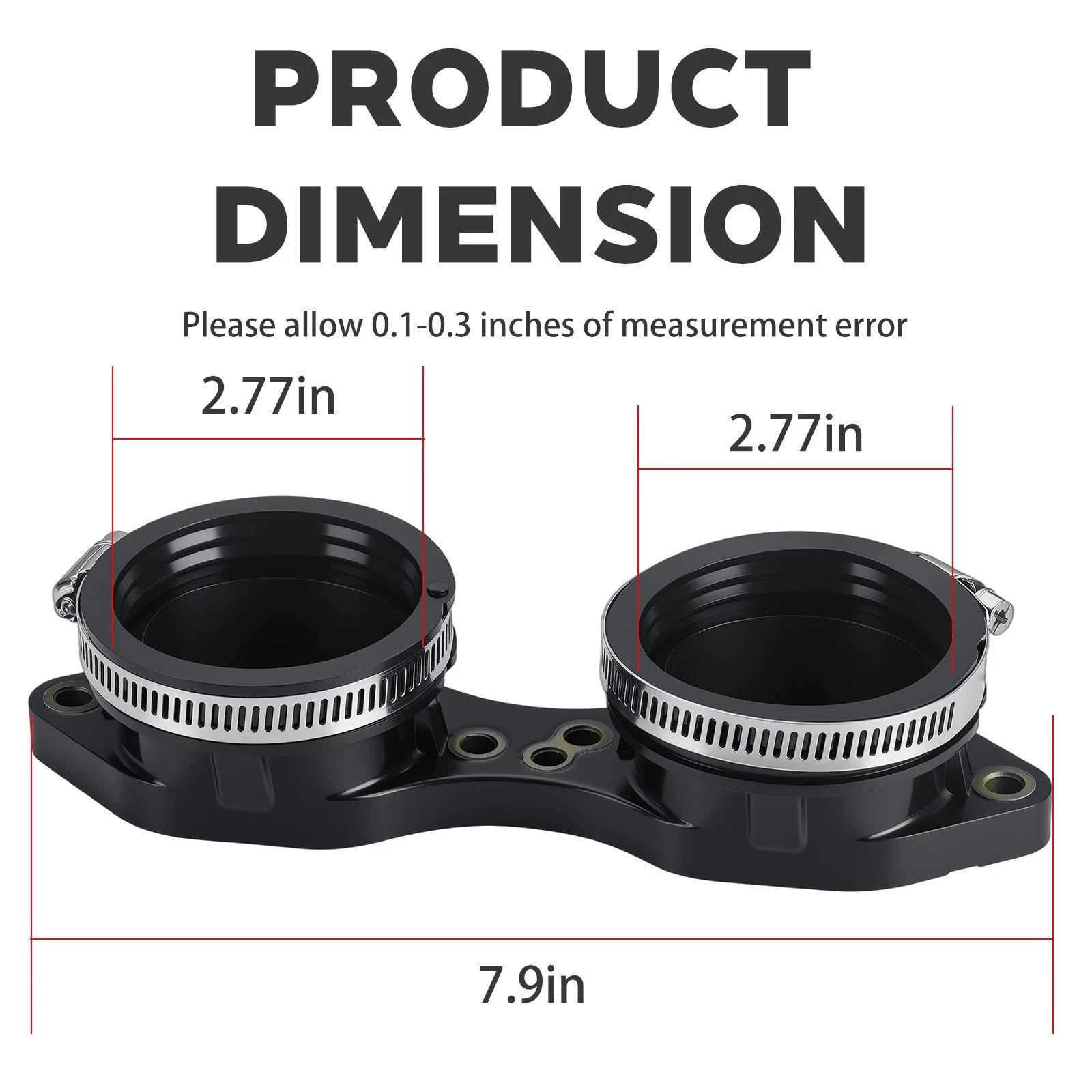Throttle Body Adaptor 1205213 for Polaris General XP 1000 / XP 4 1000 (2021–2025)