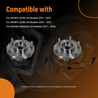 Front Wheel Hub Assembly SP500704 for Infiniti QX56 QX80 Armada (2011–2022)