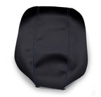 Leather Console Lid Armrest Cover for Hyundai Tucson (2005–2009) Blue Stitch