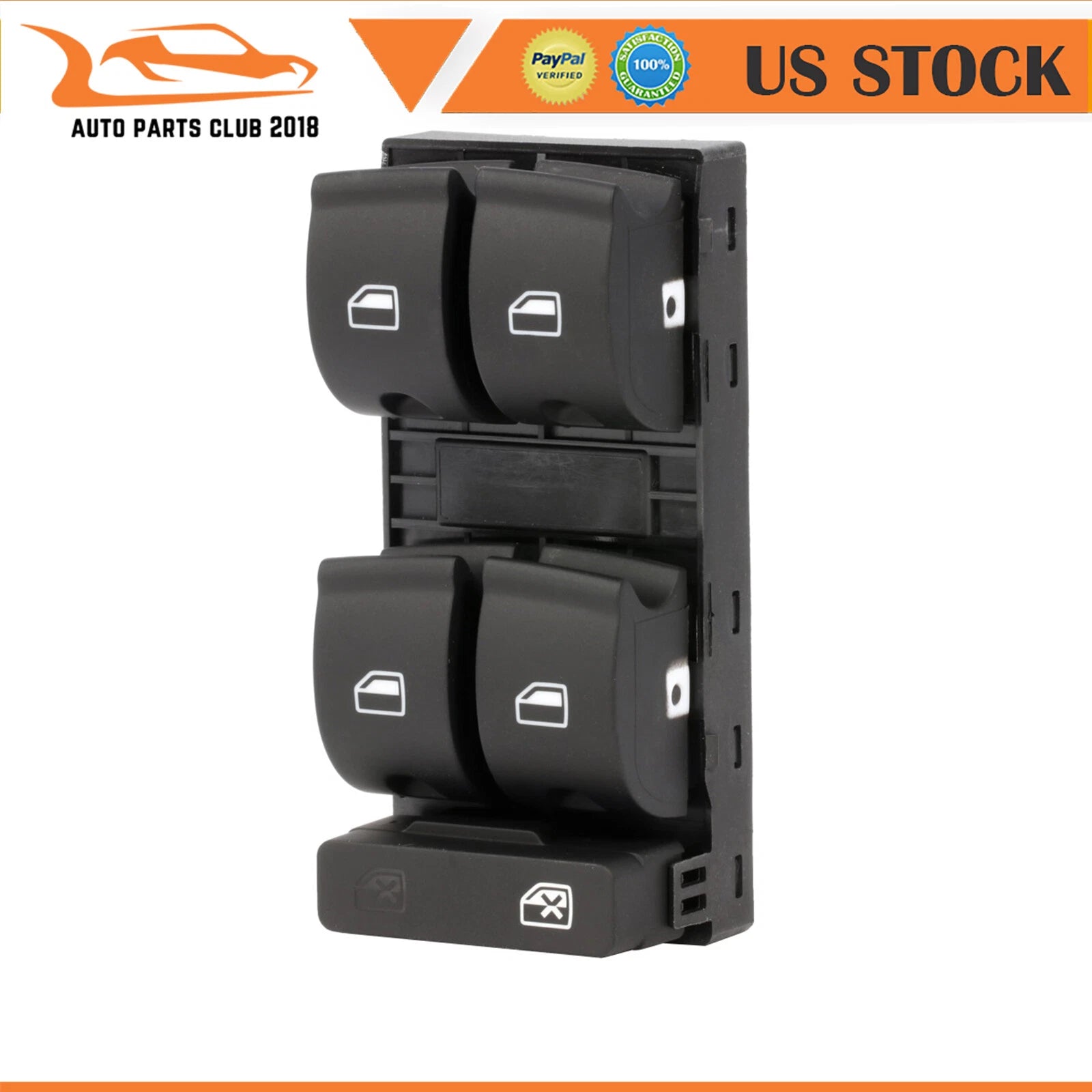 Window Switch Front Left for Audi A4 Quattro (2002–2008)
