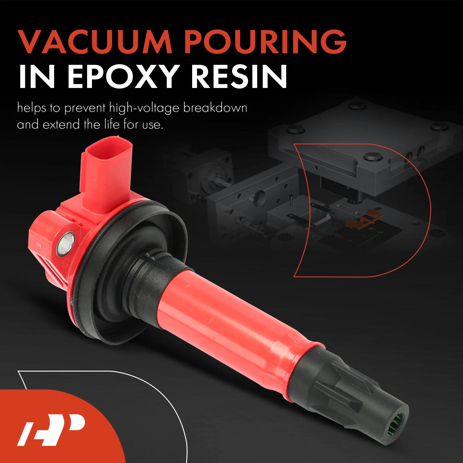 6X Red Ignition Coil for Ford F-150, Explorer, Fusion, Mustang (2011–2017)